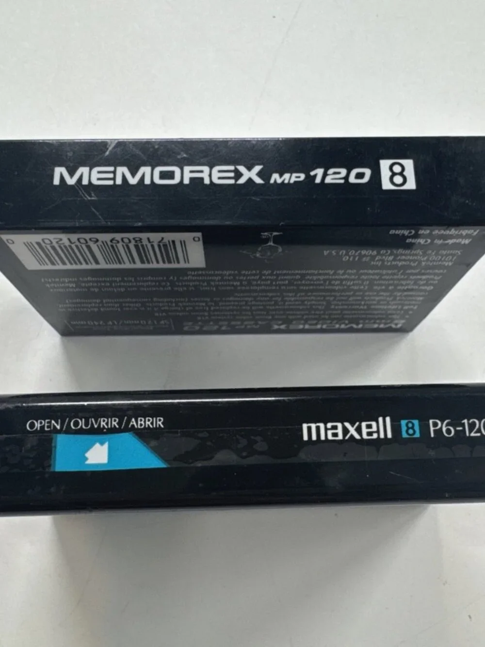 Maxell Memorex 8mm Gx-mp High Quality 120 Camcorder Videotapes Lot of 2 SEALED